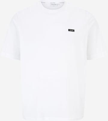 Calvin Klein Big & Tall Μπλουζάκι σε λευκό: μπροστά