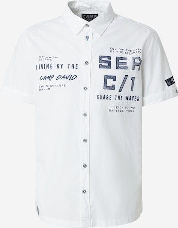 balta CAMP DAVID Standartinis modelis Marškiniai: priekis