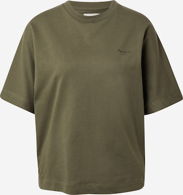 Pepe Jeans Shirt 'AGNES' in Groen: voorkant