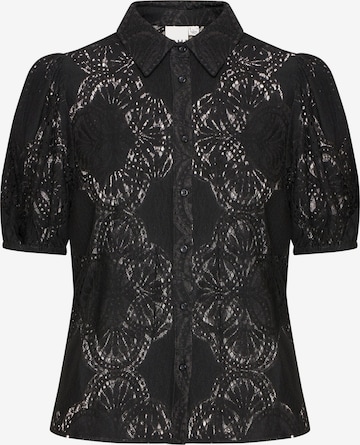 Chemisier 'Silja' ICHI en noir : devant