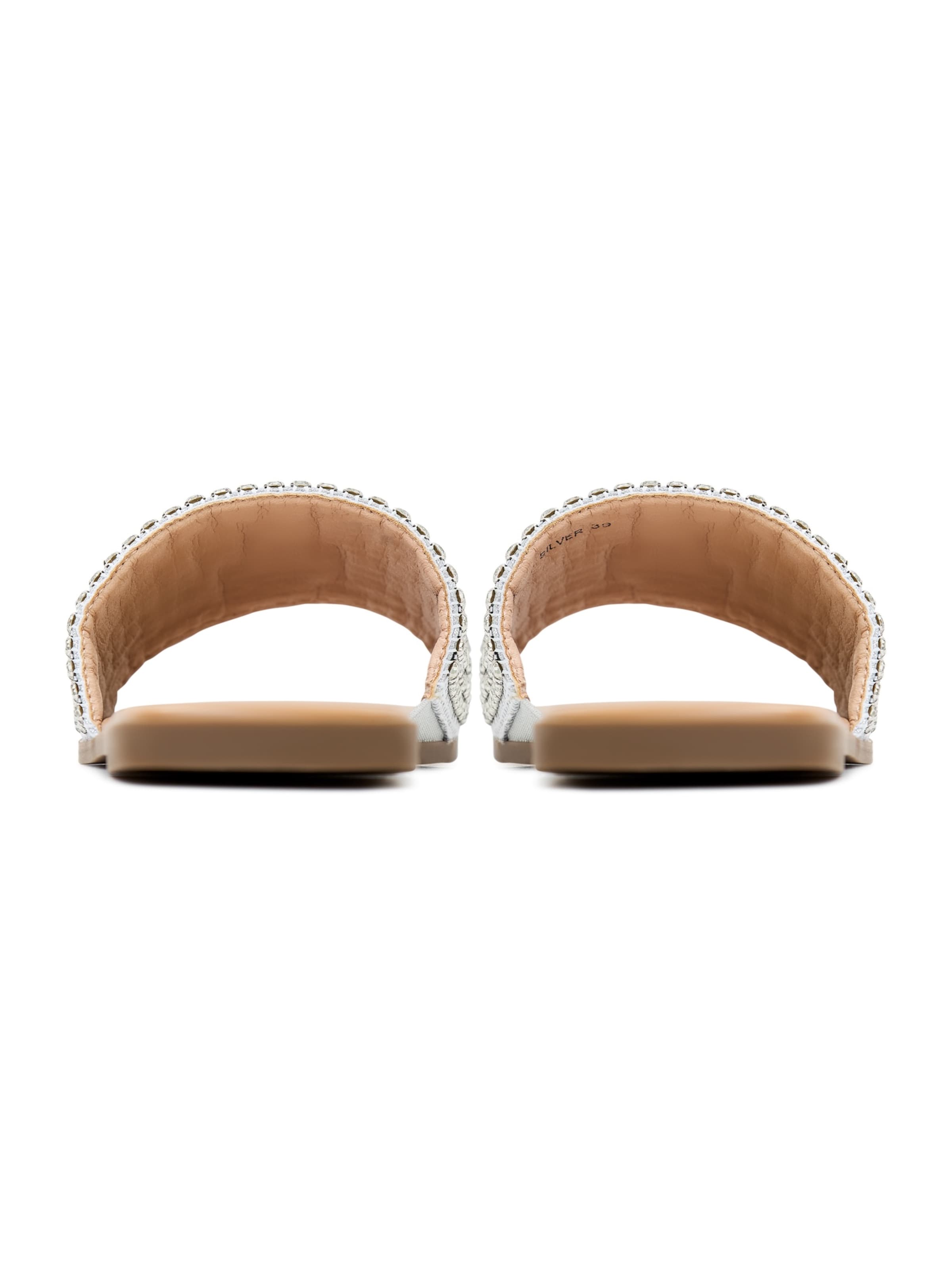 CESARE GASPARI Mules in Silver