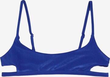 Bershka Bustier Góra bikini w kolorze niebieski: przód