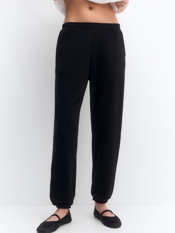 Pull&Bear Tapered Hose in Schwarz