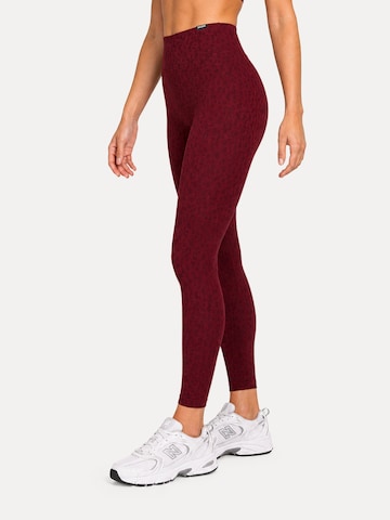 Skinny Leggings ' Velvara ' Smilodox en rouge