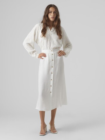 VERO MODA Nederdel i hvid
