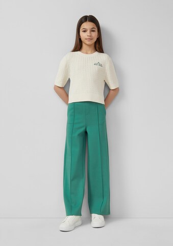 Wide Leg Pantalon s.Oliver en vert