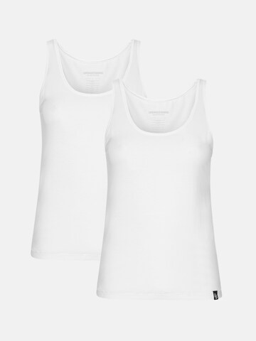 Copenhagen Bamboo Onderhemd in Wit: voorkant