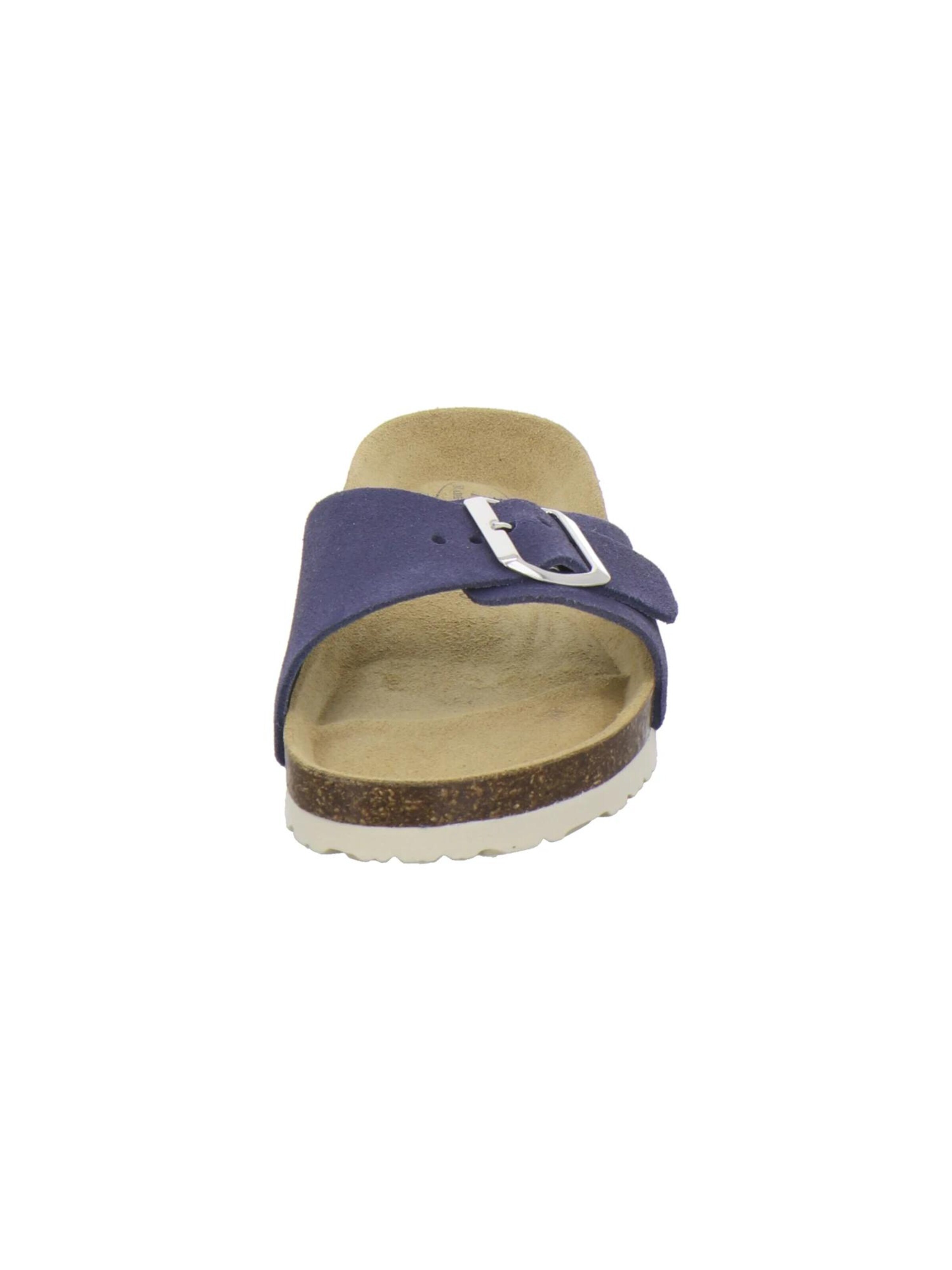 AFS-Schuhe - Zapatos abiertos 'Pantoletten Damen Einschnaller azzurro' en azul