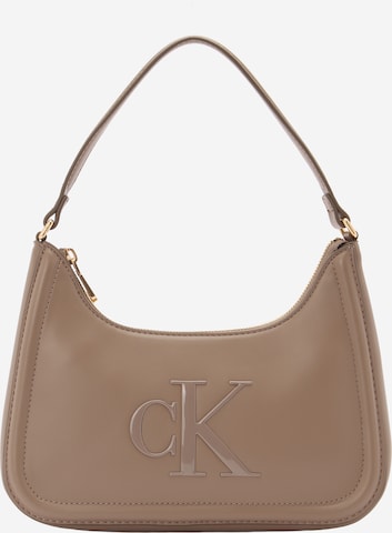 Sac bandoulière Calvin Klein en gris : devant