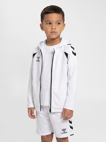 Hummel Sports sweat jacket 'Core 2.0' in White: front