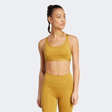 Bustino Reggiseno sportivo 'All Me Essentials' di ADIDAS PERFORMANCE in marrone: frontale