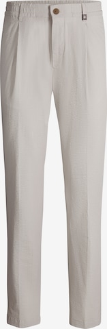 STRELLSON Regular Bundfaltenhose 'Lui' in Silber: Vorderseite