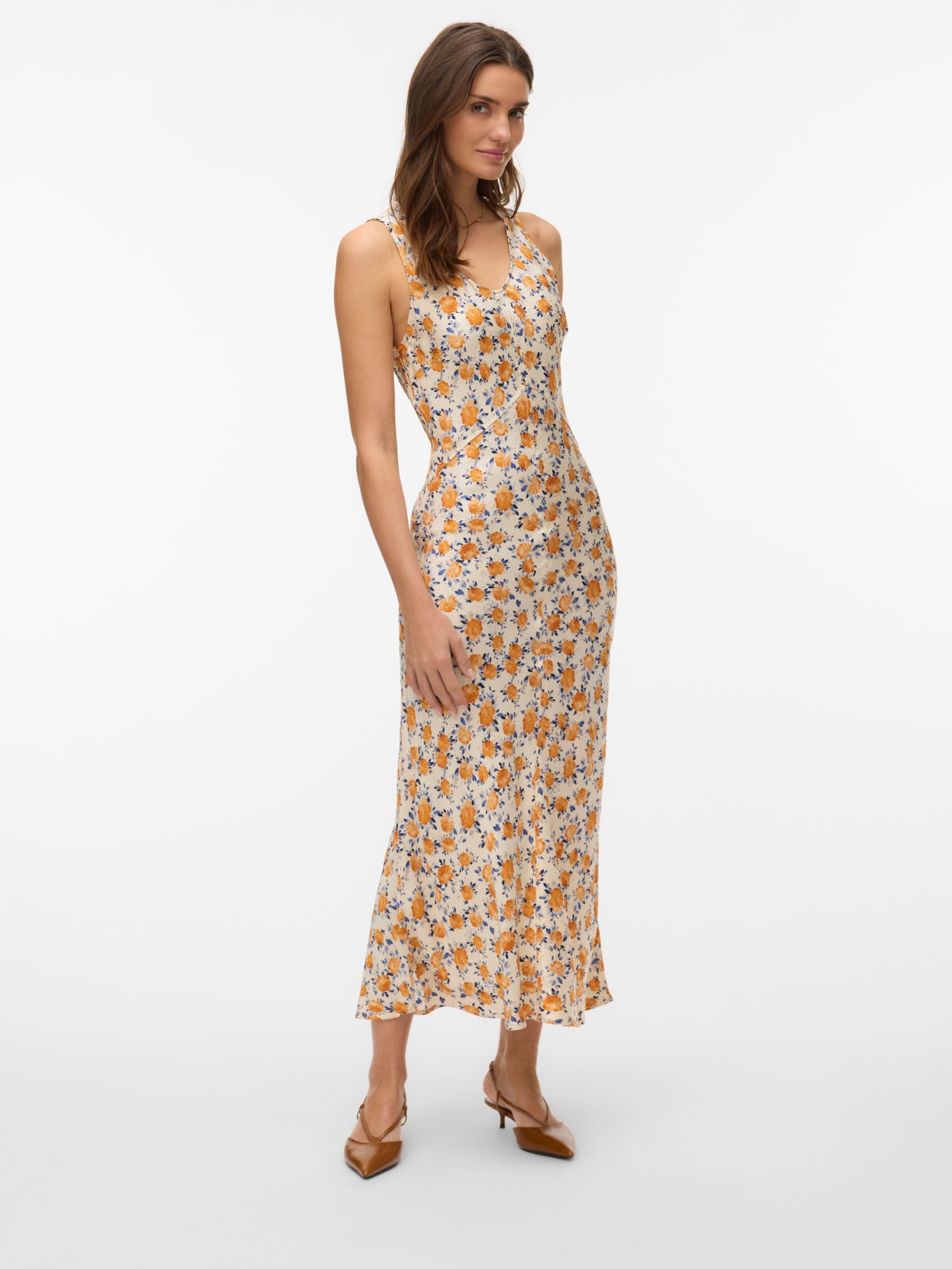 VERO MODA Dress 'AWAvilda' in Beige: front