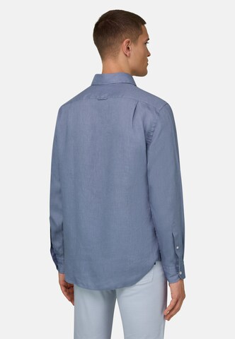 Boggi Milano Regular Fit Hemd in Blau