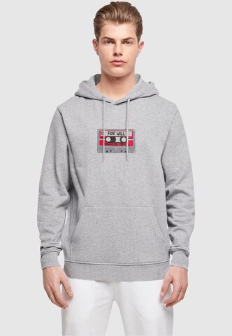 ABSOLUTE CULT Sweatshirt 'Stranger Things - Cassette For Will' in Grey: front
