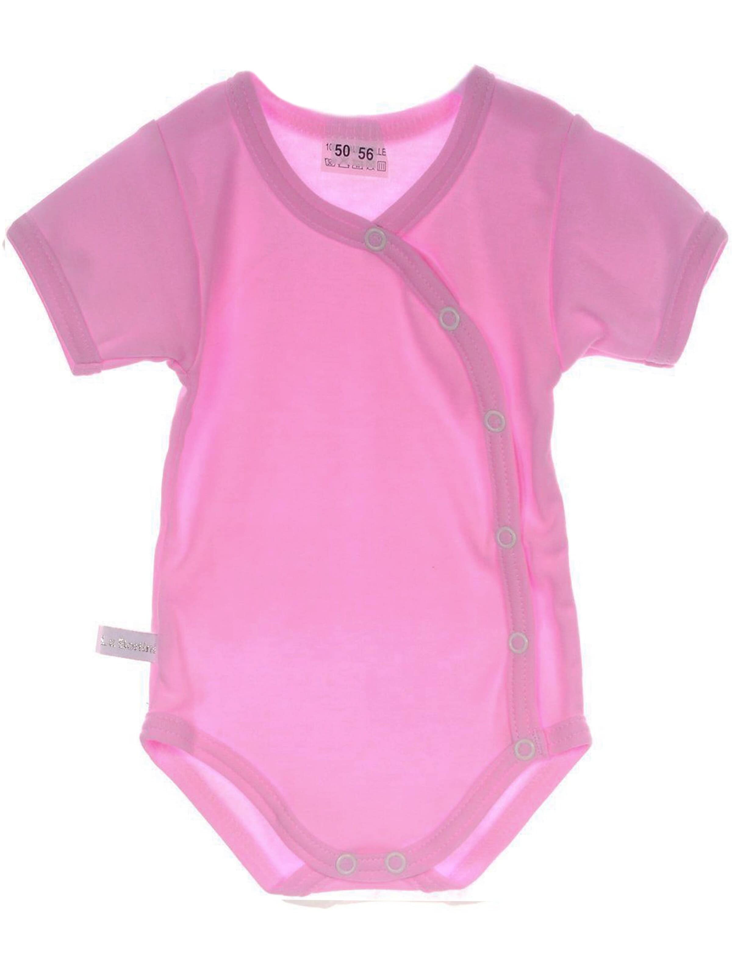 La Bortini Romper/Bodysuit in Pink: front