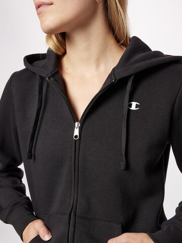 Champion Authentic Athletic Apparel Zip-Up Hoodie in Black