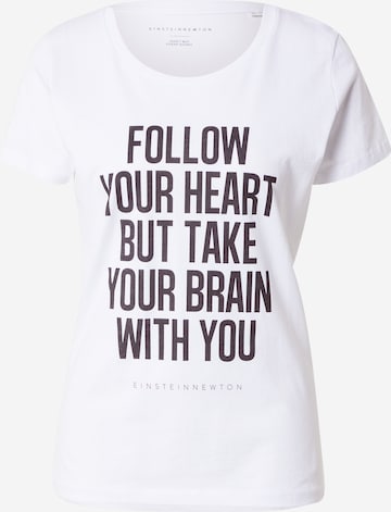 EINSTEIN & NEWTON قميص 'Brain' بلون أبيض: الأمام