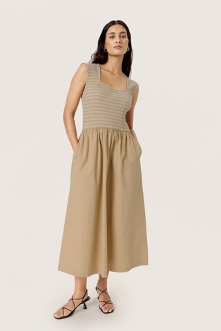SOAKED IN LUXURY Kleid 'Simone Phoebe' in Beige: Vorderseite