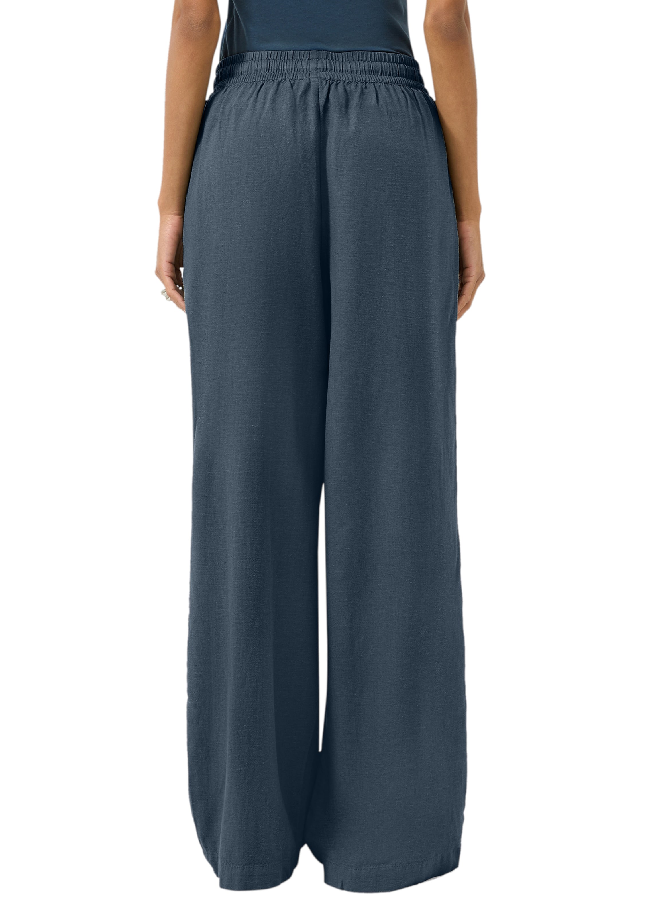Wide Leg Pantalon QS en bleu