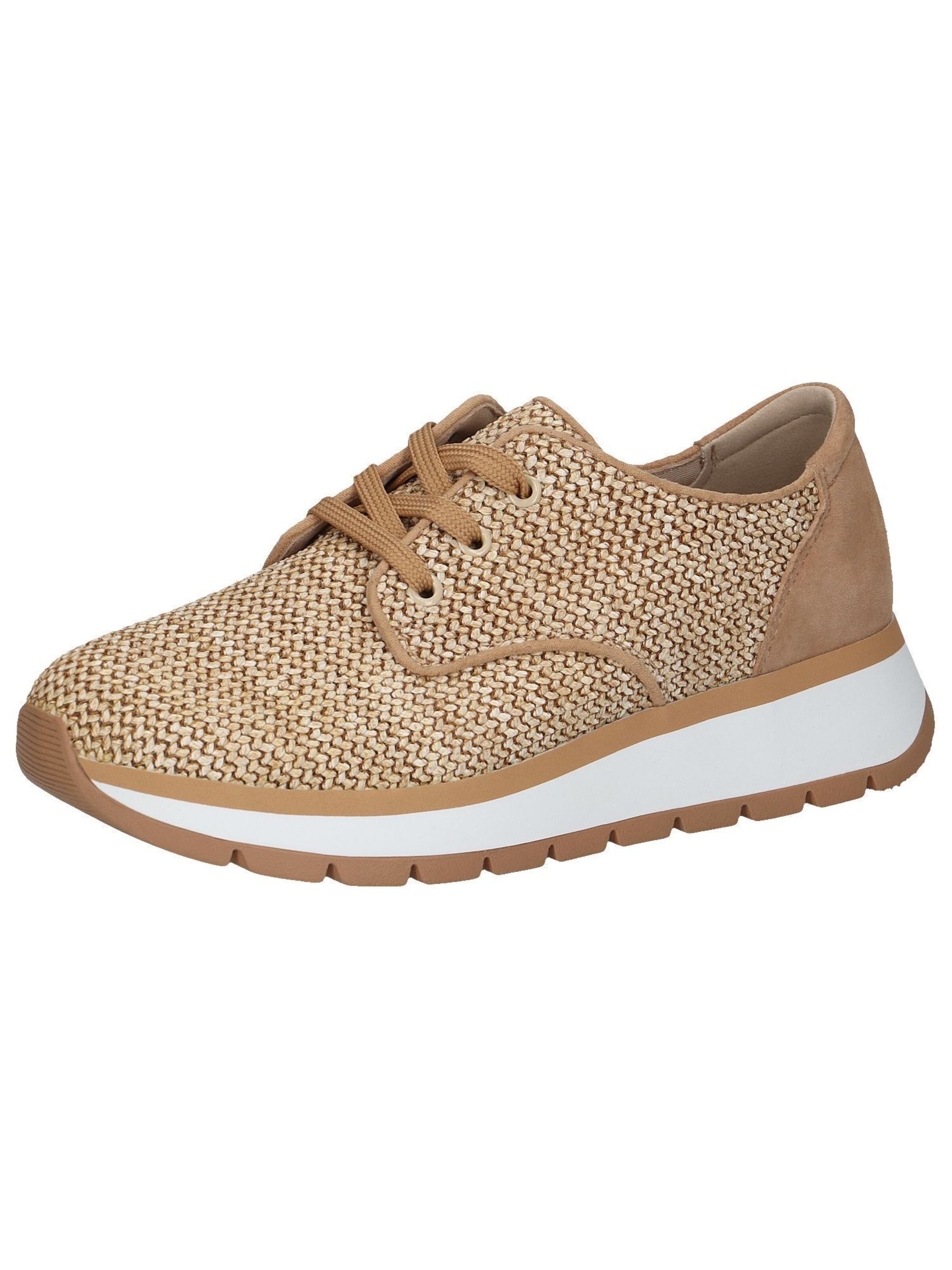 CAPRICE Sneakers laag in Beige: voorkant