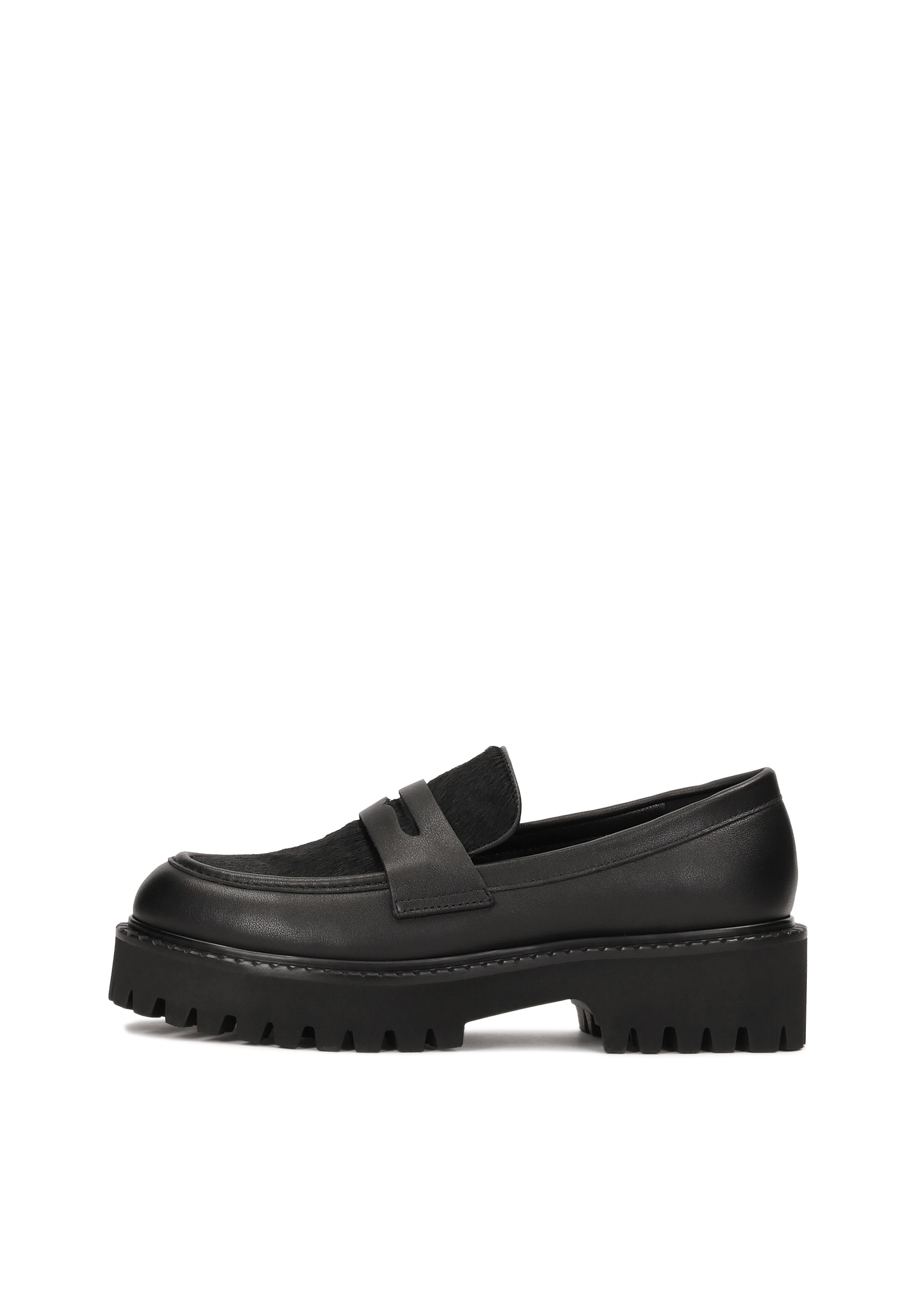 Slipper di Kazar in nero: frontale