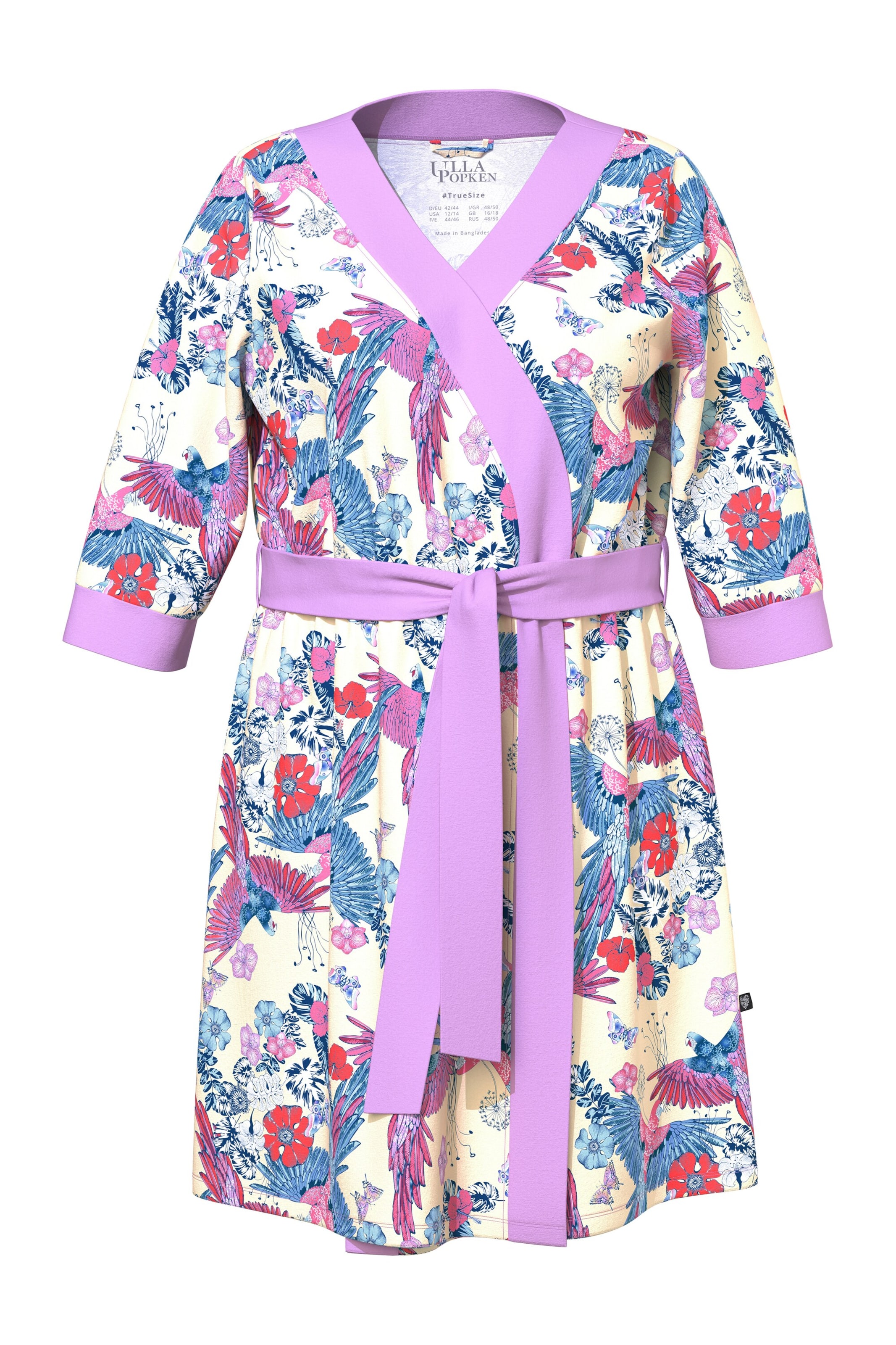 Ulla Popken Kimono in Lila: Vorderseite