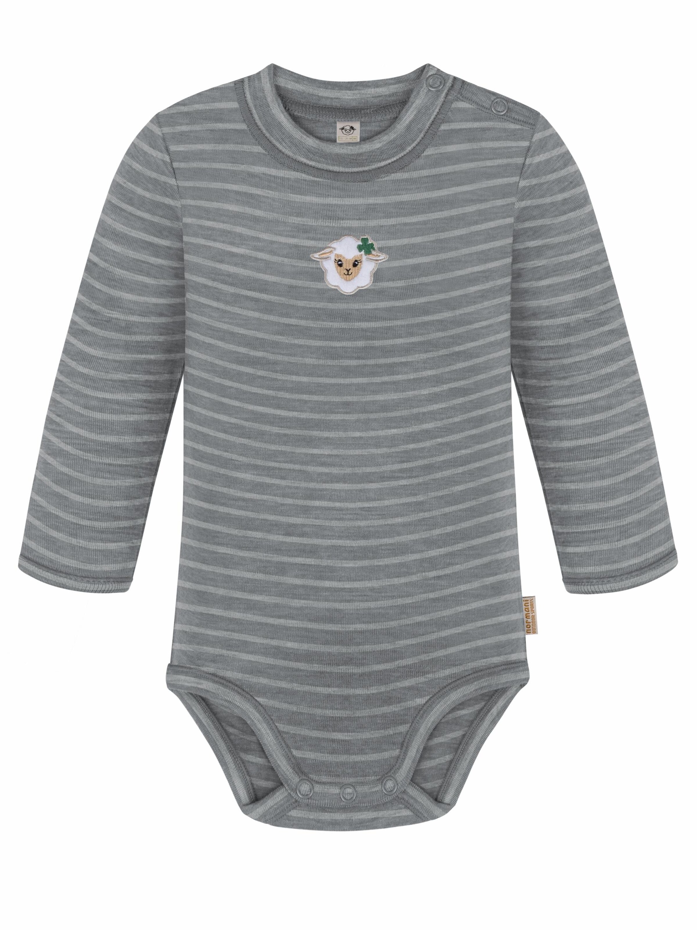 Barboteuse / body 'Tuai' normani en gris : devant