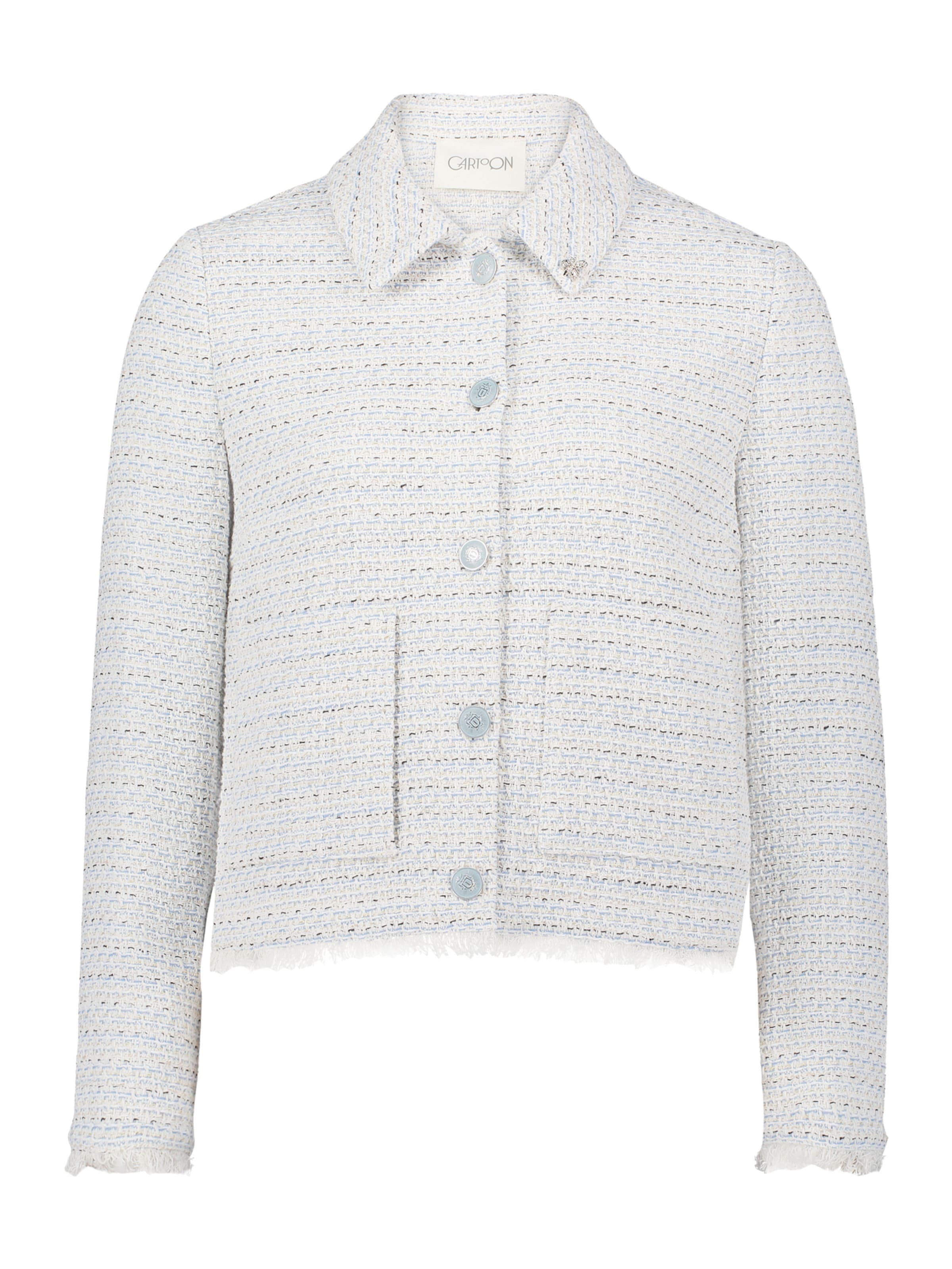 Cartoon Blazers in Wit: voorkant