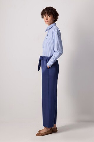 Wide Leg Pantalon Touche Prive en bleu