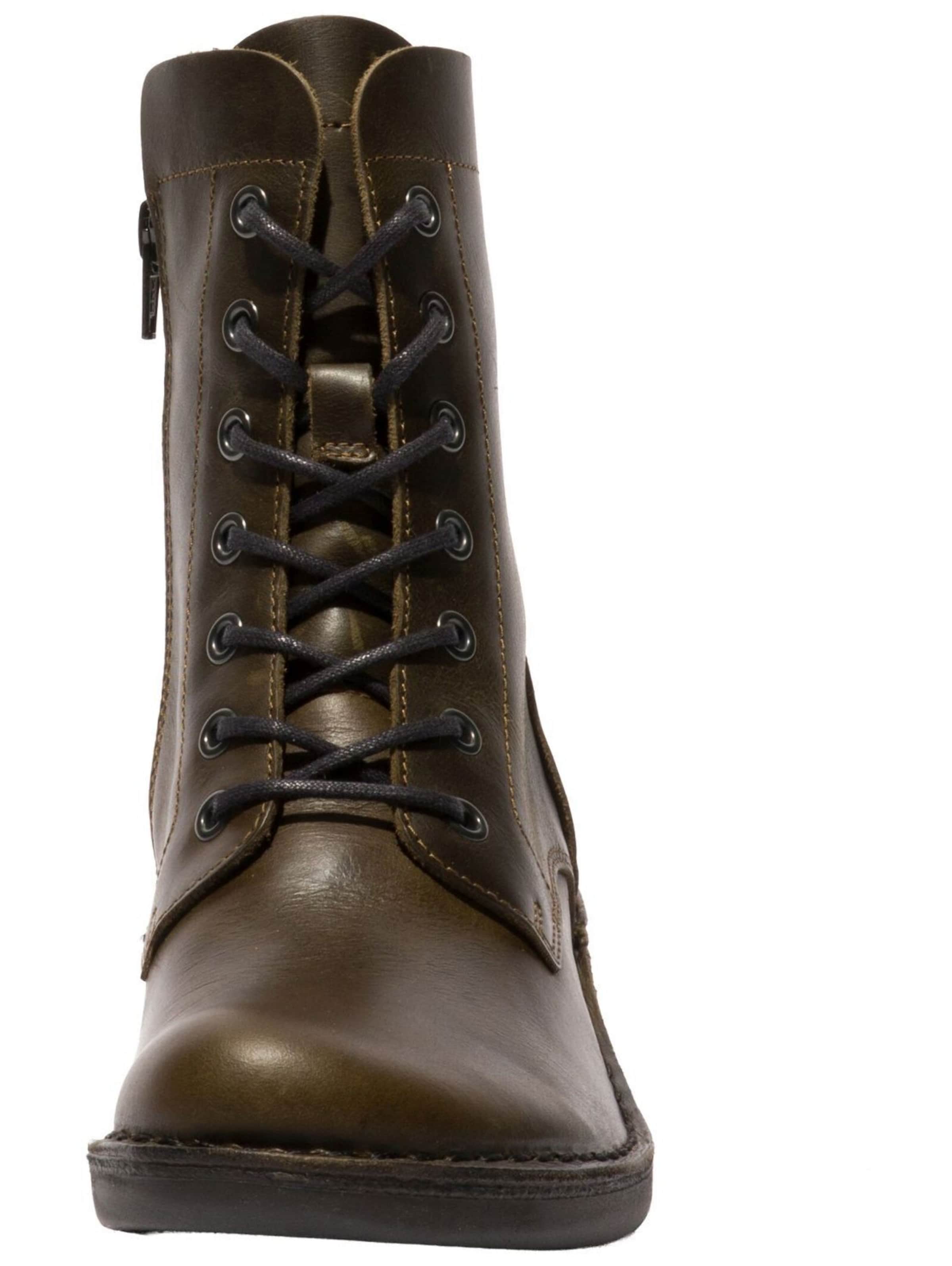 FLY LONDON Schnürstiefelette in Schwarz