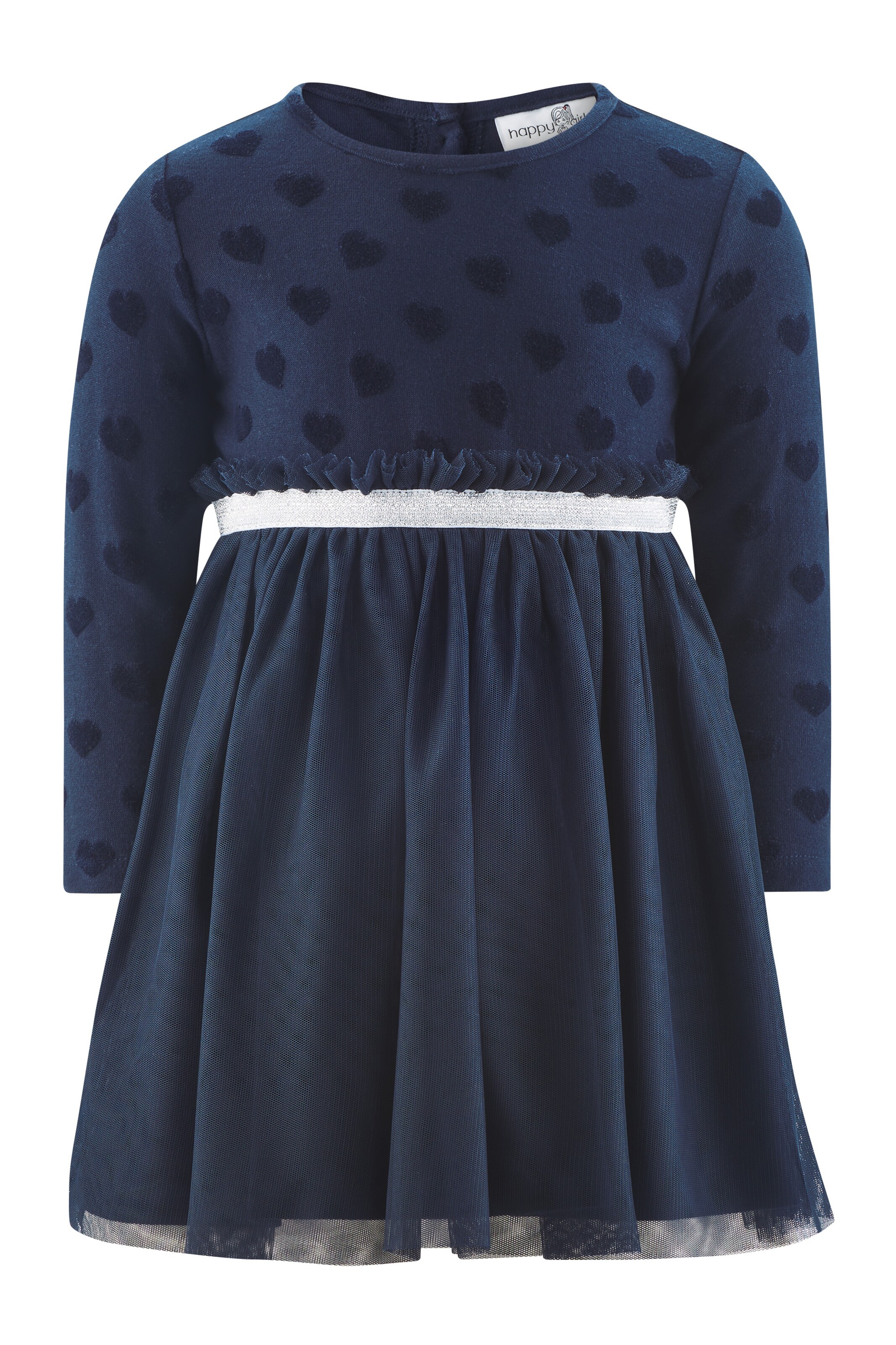 happy girls Šaty - Modrá: predná strana