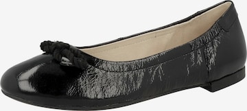 CAPRICE Ballet Flats in Black: front