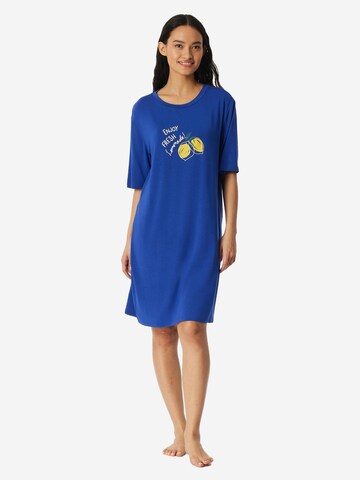 Chemise de nuit 'Casual Fashion' SCHIESSER en bleu