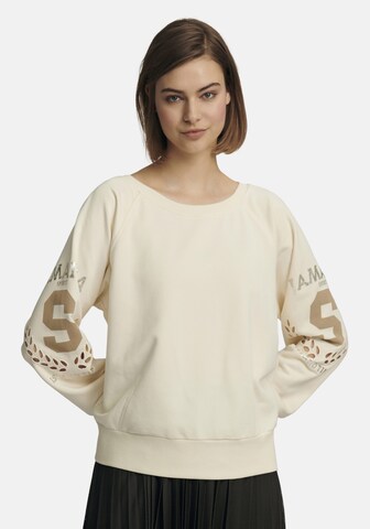 MARGITTES Sweatshirt in Weiß: Vorderseite
