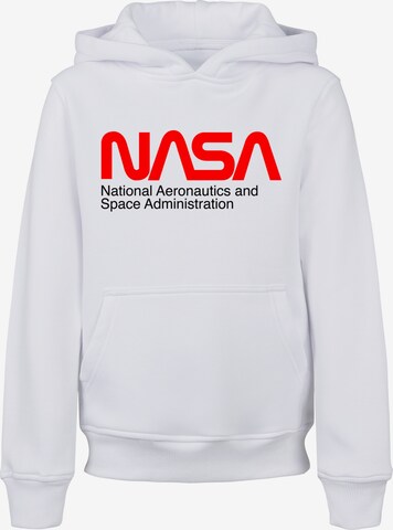 F4NT4STIC Sweatshirt 'NASA Aeronautics And Space' in White: front