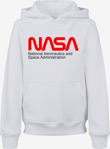 F4NT4STIC Sweatshirt 'NASA Aeronautics And Space' in Wit: voorkant