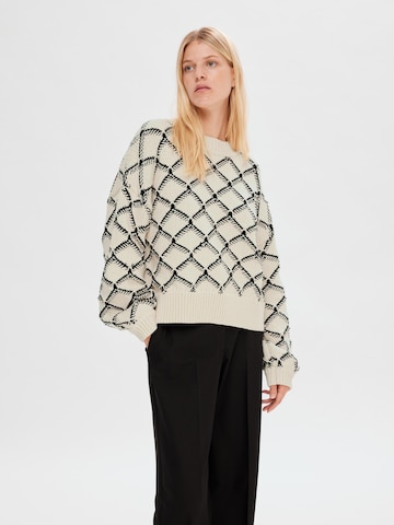 SELECTED FEMME Sweater 'Olivia' in Beige