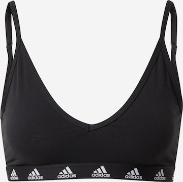 Bustier Soutien-gorge de sport 'Purebare Light-Support' ADIDAS SPORTSWEAR en noir : devant