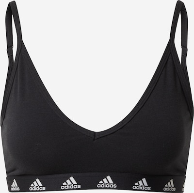 ADIDAS SPORTSWEAR Sports bra 'Purebare Light-Support' in Black / White, Item view