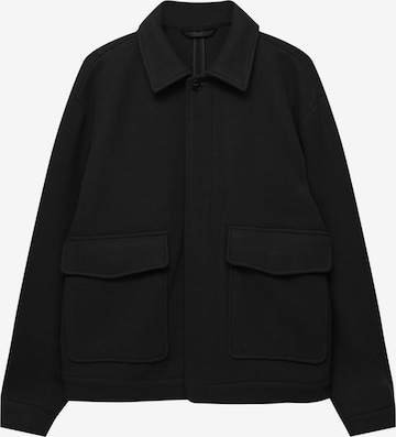 Pull&Bear Between-Season Jacket in Black: front