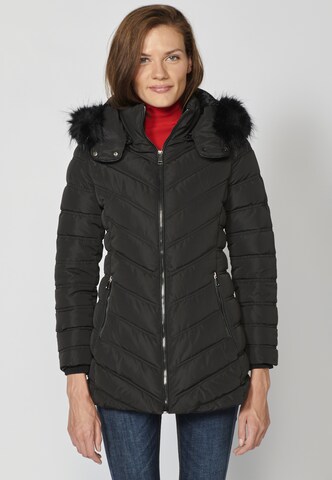 KOROSHI - Parka de inverno em preto: frente