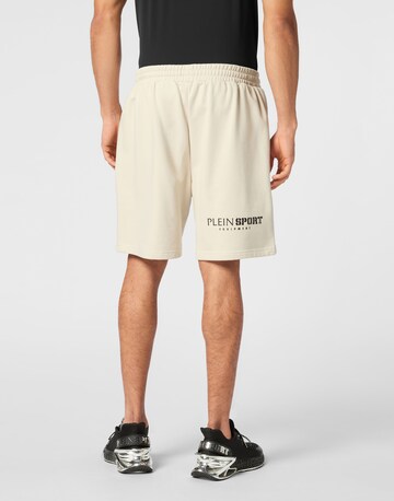 Plein Sport Regular Shorts 'Scratch' in Beige