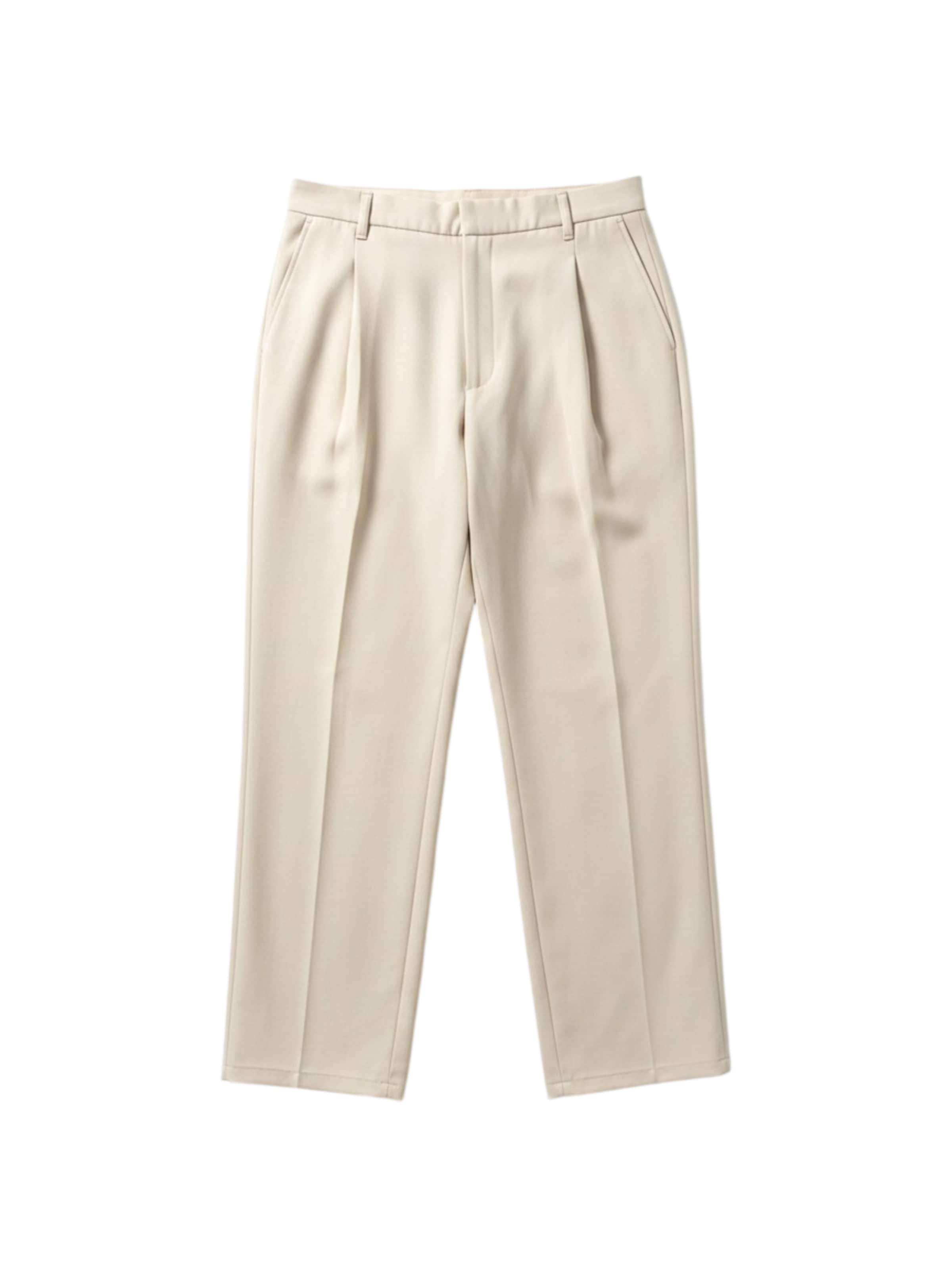 Kleidermafia Loosefit Broek in Beige: voorkant
