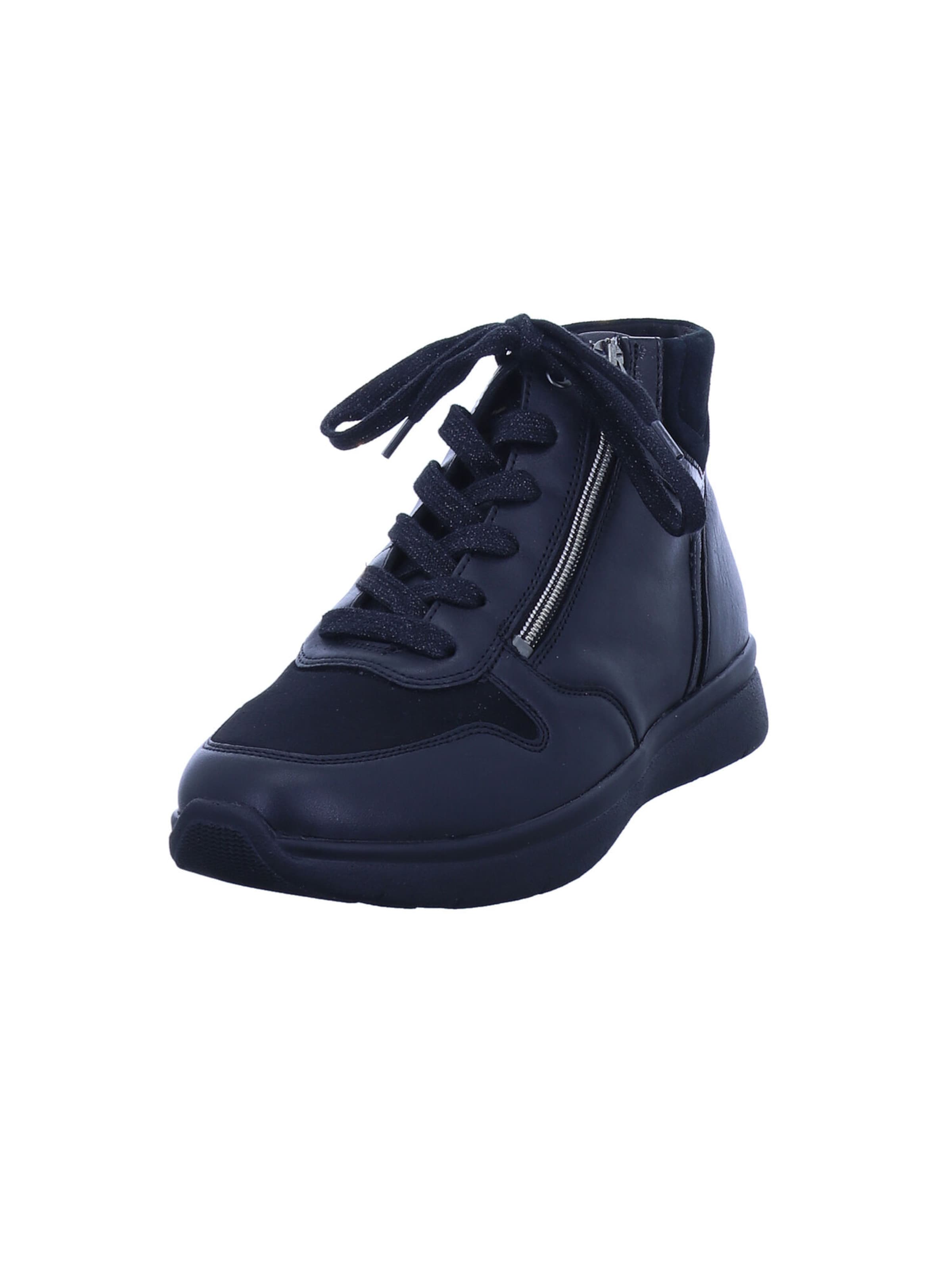 Ganter Sneaker  'Kira' in Schwarz: Vorderseite