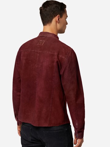 Slim fit Camicia 'Das Reverse' di RICANO in rosso