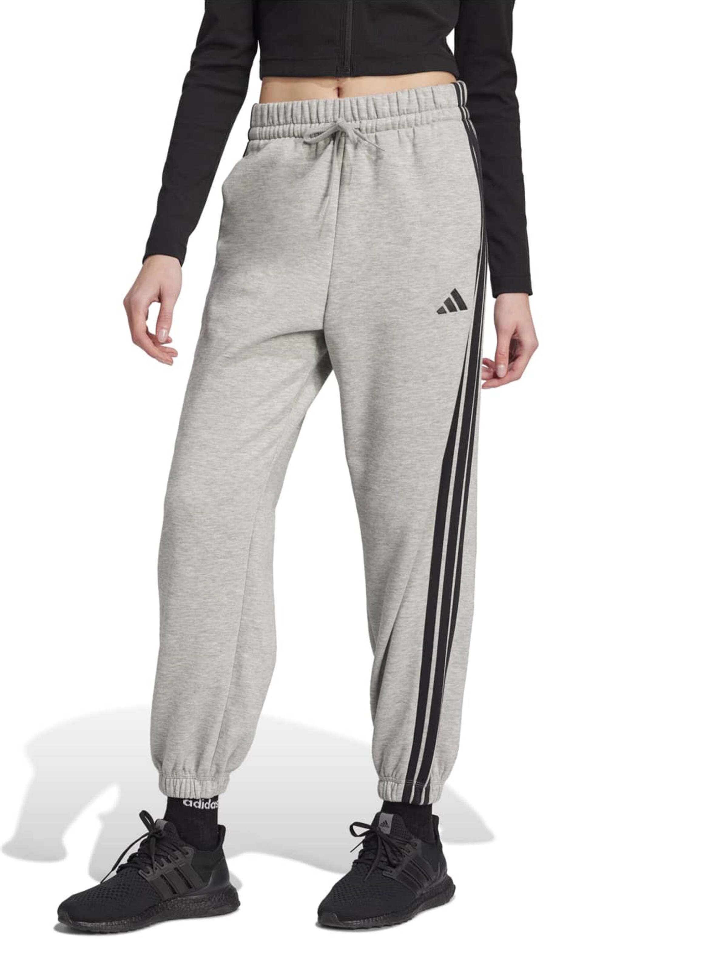 ADIDAS SPORTSWEAR Tapered Workout Pants 'Essentials' in Grey