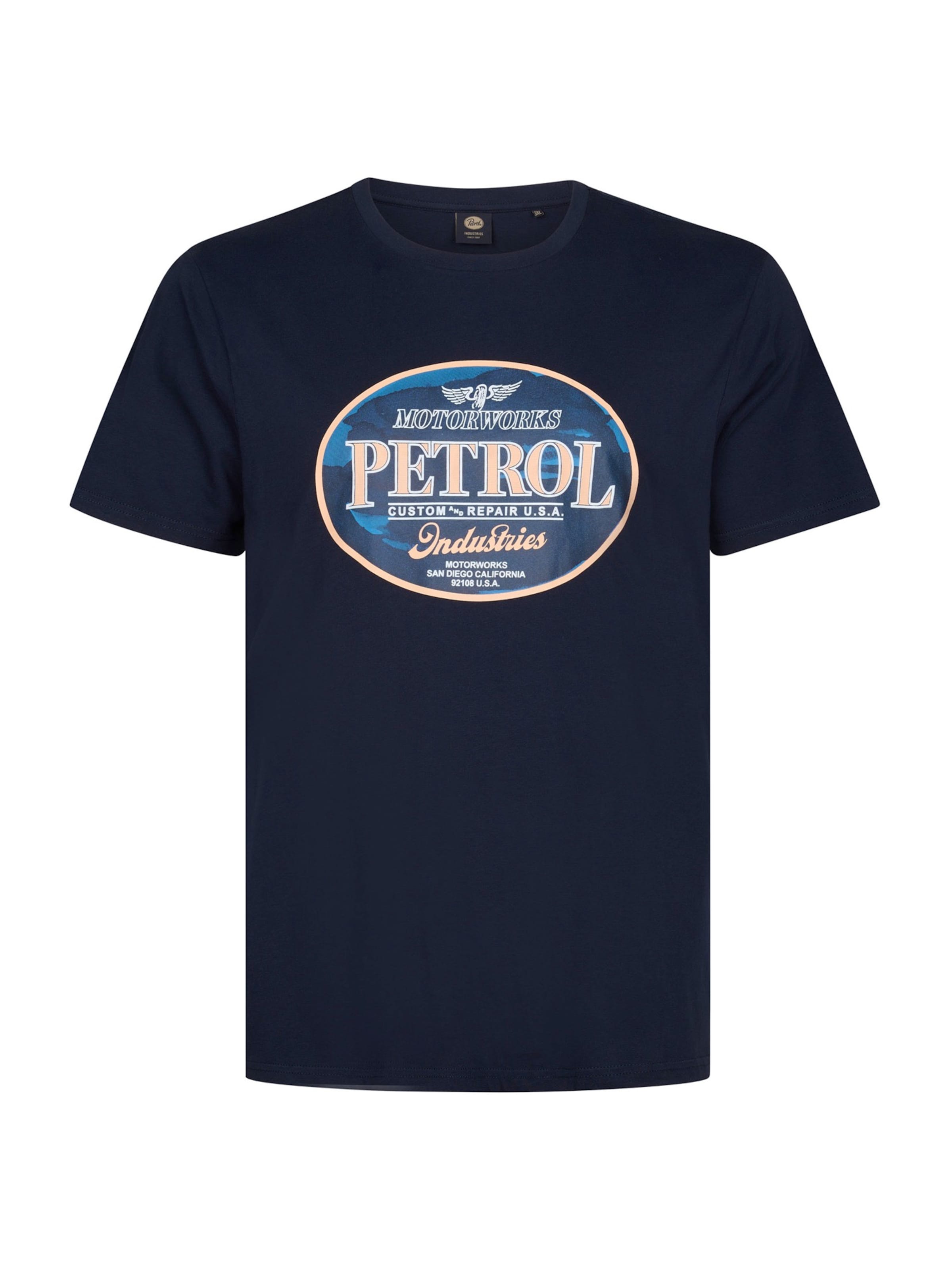 Petrol Industries Футболка в Синий: спереди