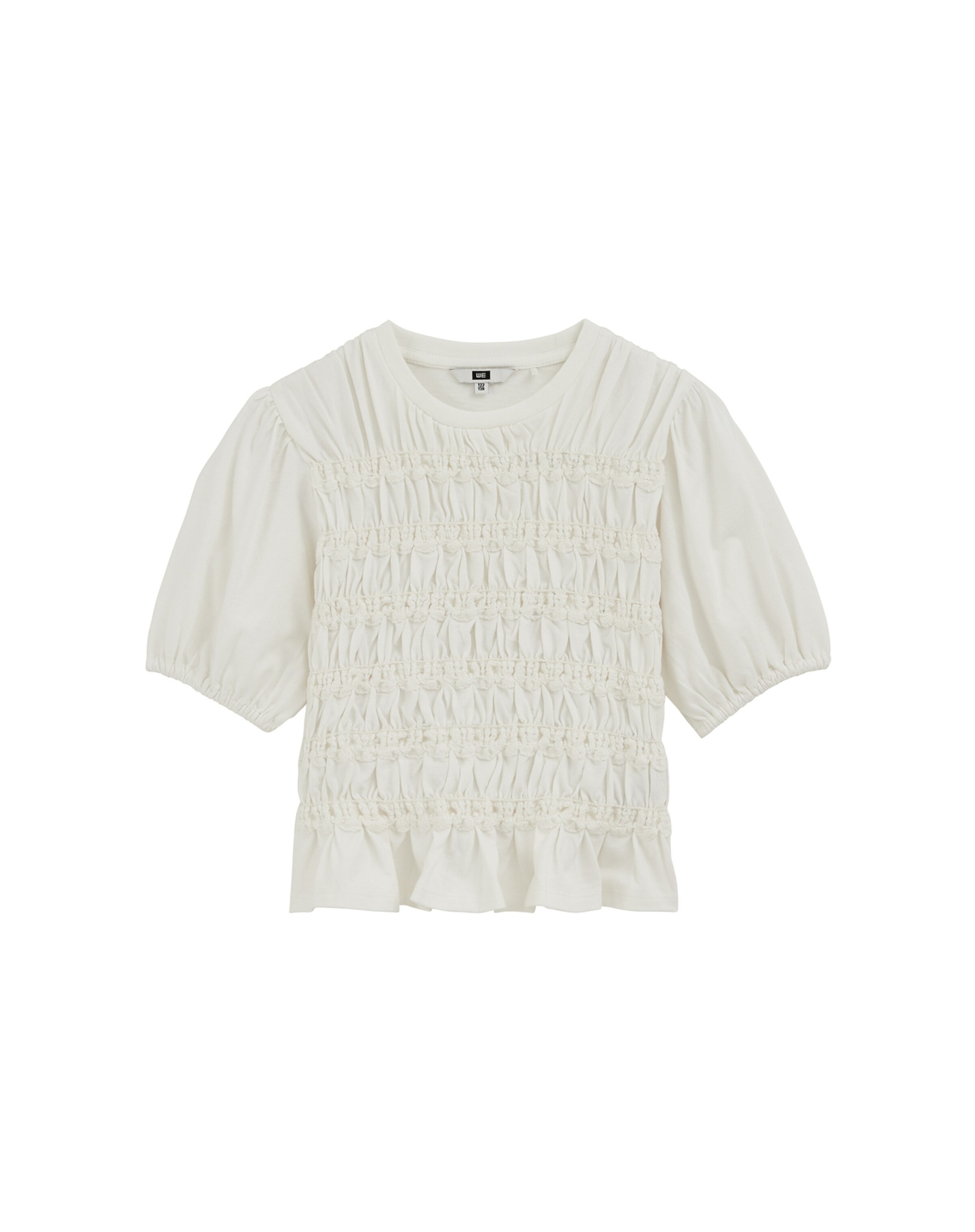 WE Fashion Pluus, värv valge: eest vaates