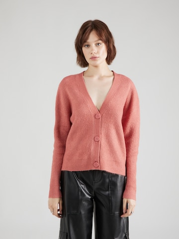 QS Knit Cardigan in Orange: front